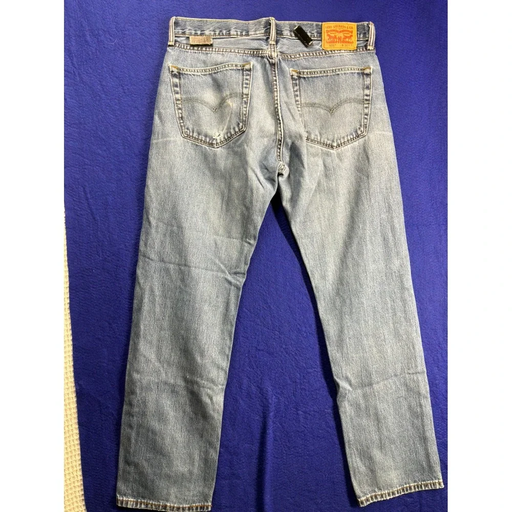 Gorpcore Mens Levis 505 Regular Fit Jeans 36x34 Blue Denim